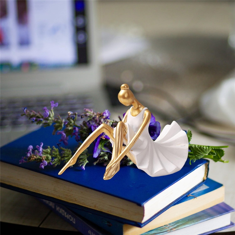 Thumbnail: Ballet Girl Gold Home Decor Abstracts Art Home Decorations Modern Sculptures Hom