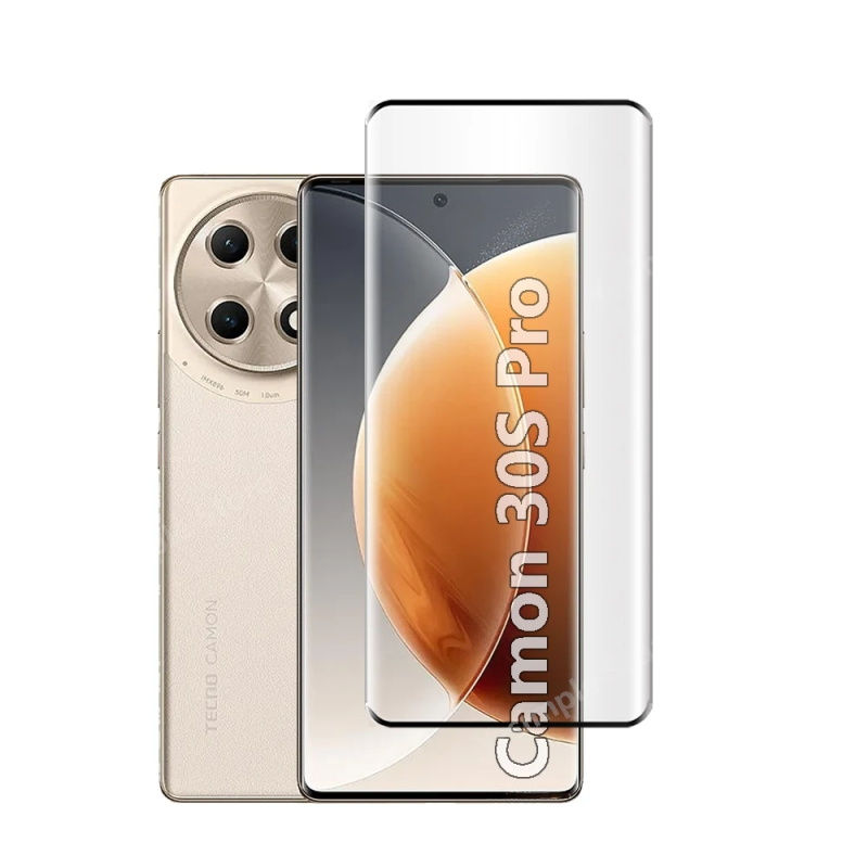 Thumbnail: 3D Glass For Tecno Camon 30s 30 20 20s 40 Pro 4G 5G Premier Screen Protector HD