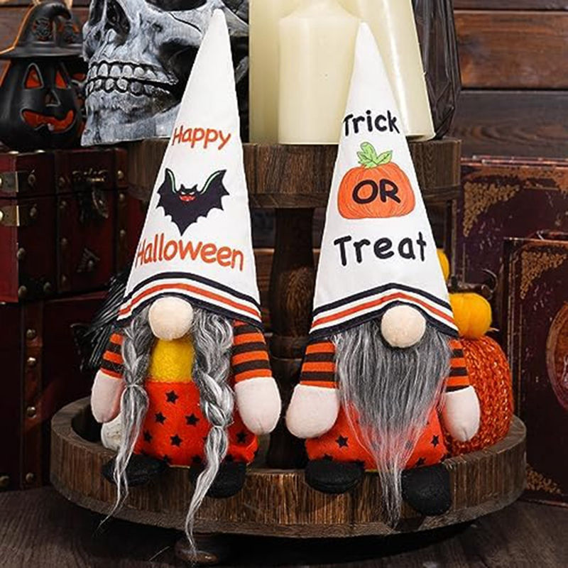 Thumbnail: New Halloween Decorations Halloween Gnomes - Handmade Gnomes Plush Decor With Ba