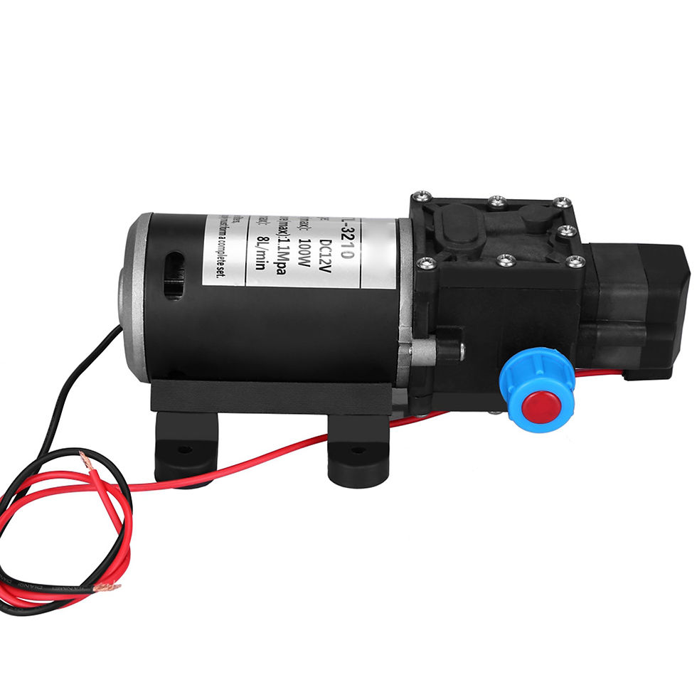 Thumbnail: High Pressure Water Pump 12V 100W 8L/Min 160Psi High Pressure Diaphragm Self Pri