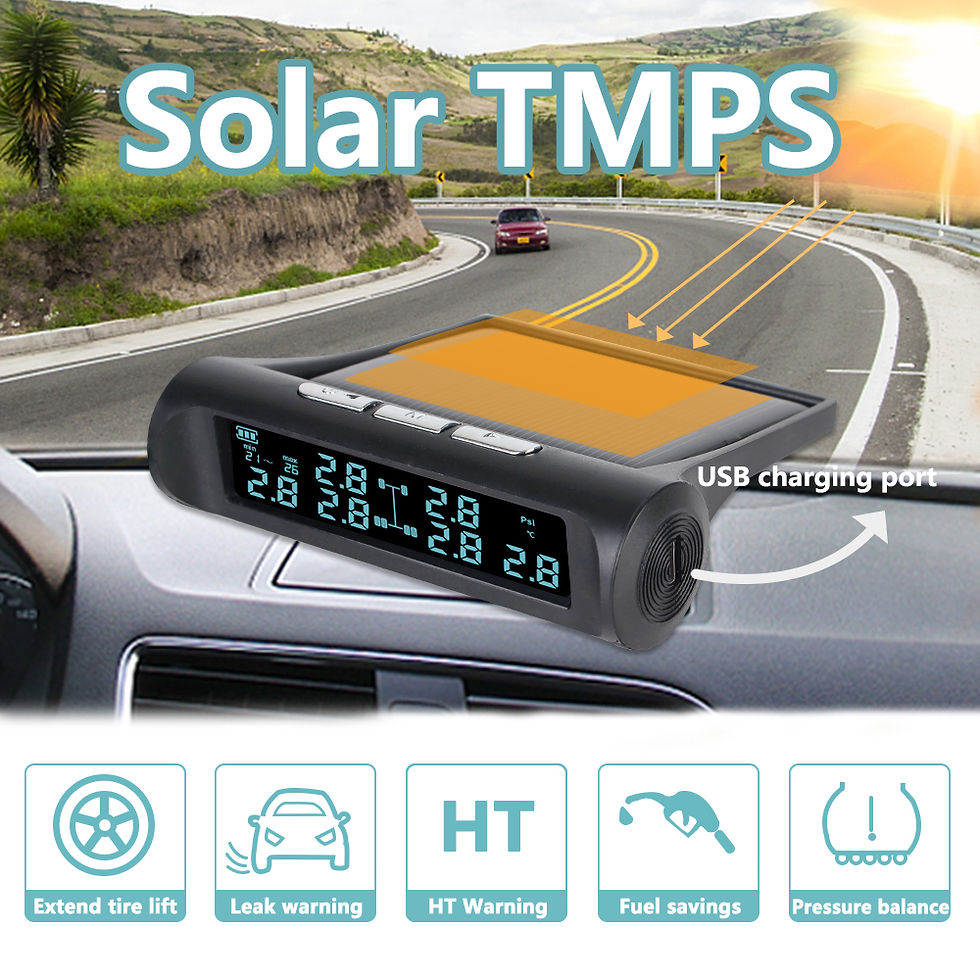 Thumbnail: Solar Power 6 Sensors TMPS Truck Tire Pressure Monitoring System Autotruck Tyre