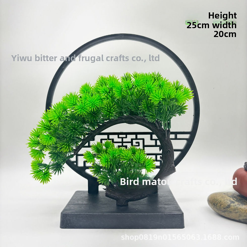 Thumbnail: Retro Home Decor Pine Ornaments Living Room Screen Office Desktop Decorations Fa