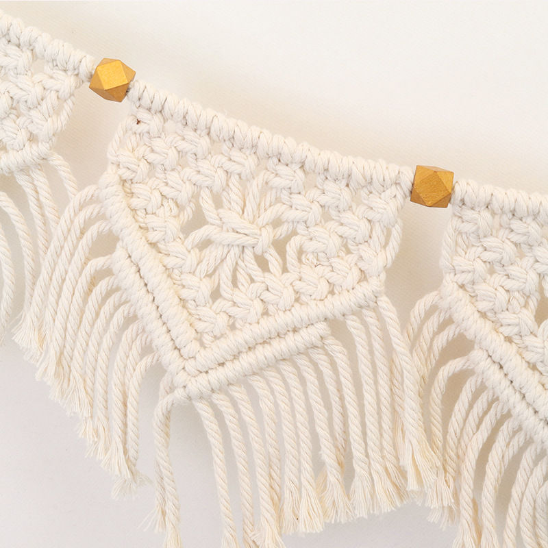 Thumbnail: Wall Hanging Decoration Tassel Macrame Hand-Woven Tapestry Bohemian Boho Home Ap