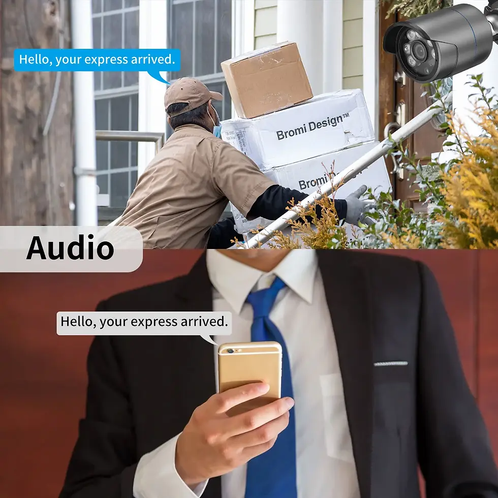 Thumbnail: CCTV Security Camera System H.265 4K Audio Record IP66 Outdoor Waterproof 8MP IP