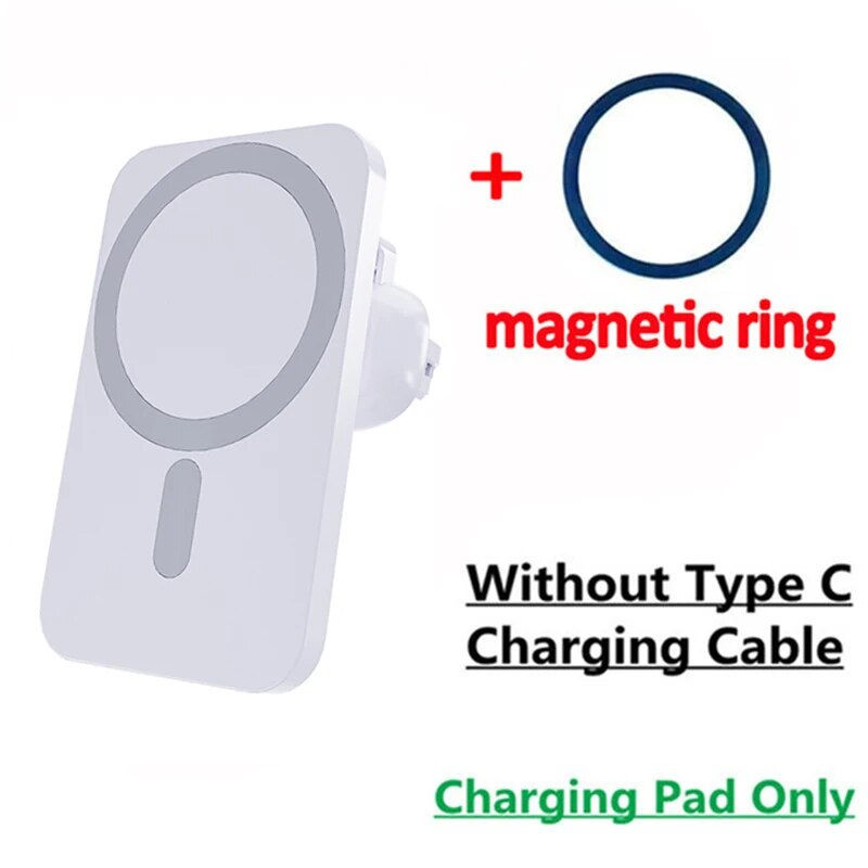 Thumbnail: 30W Magnetic Car Wireless Charger For iPhone 17 16 15 12 Pro Max Mini Macsafe Ca