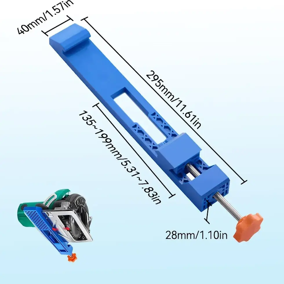 Thumbnail: Safety Lock Circular Saw Guide Milling Clamp Adjustable Base Plate Edge Position