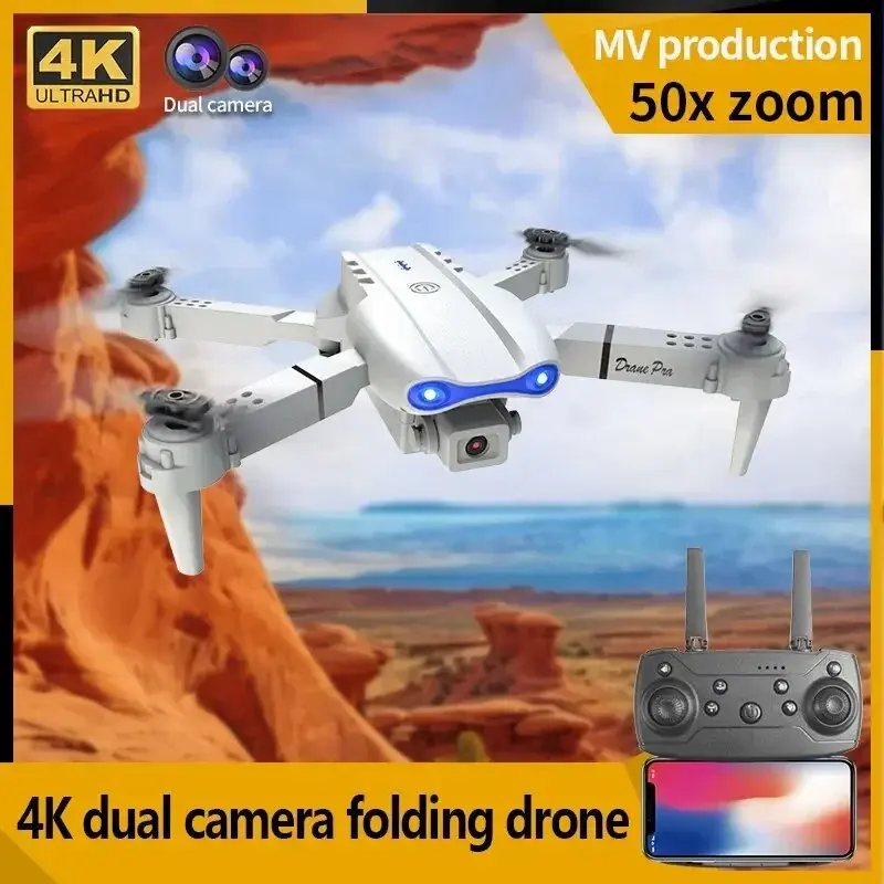 Thumbnail: 2024 E99Pro RC Drone 4K Professinal With 1080P Wide Angle HD Camera Foldable Hel
