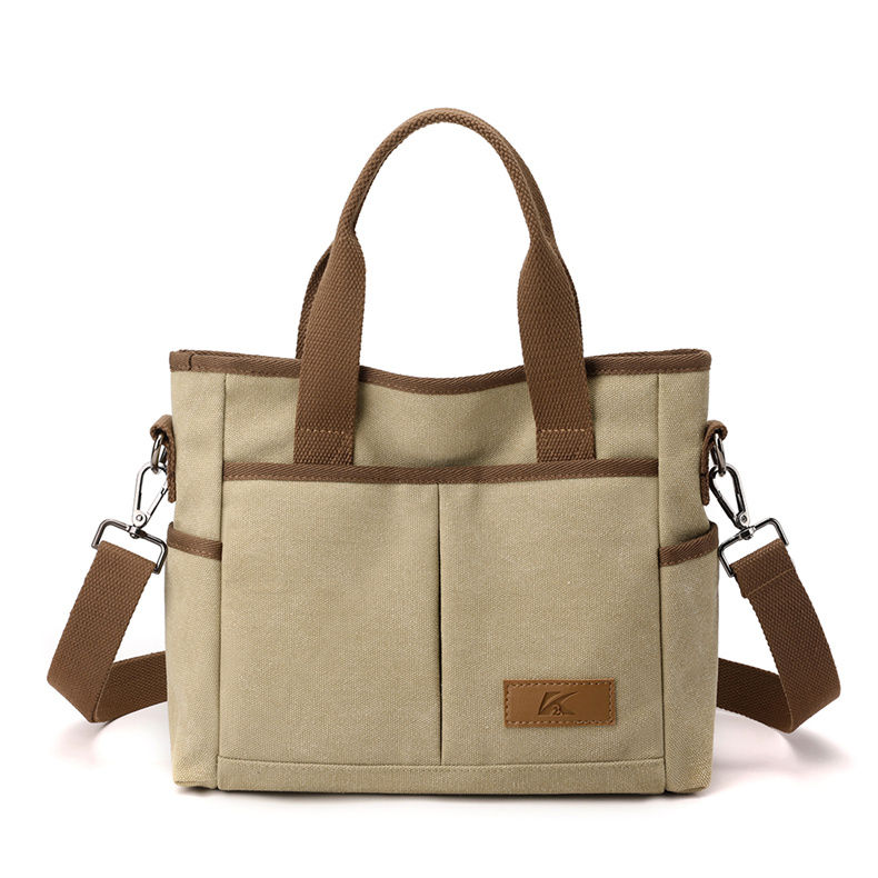 Thumbnail: Top-Handle Bag For women Shoulder CrossBody Bag Female Travel Handbag Canvas Lad