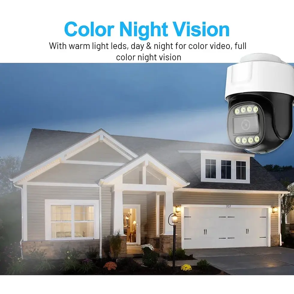 Thumbnail: 1-4PCS CCTV AHD 2MP PTZ Camera Full Color Night Vision UTC Coaxial BNC Audio Coa