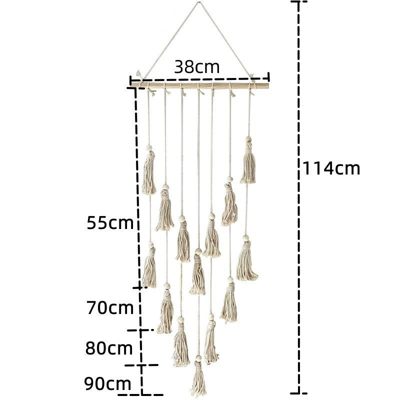 Thumbnail: Hanging Photo Display Wall Decor Wall Hanging Boho Room Bedroom Picture Frame Co