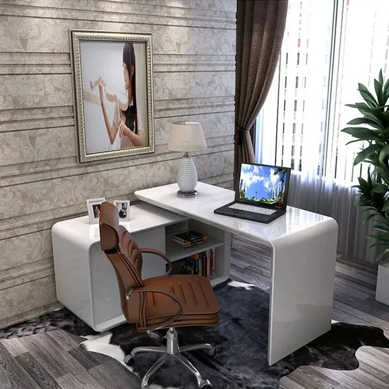 Thumbnail: Classic office furniture manager table executive office desk modern L shape boss