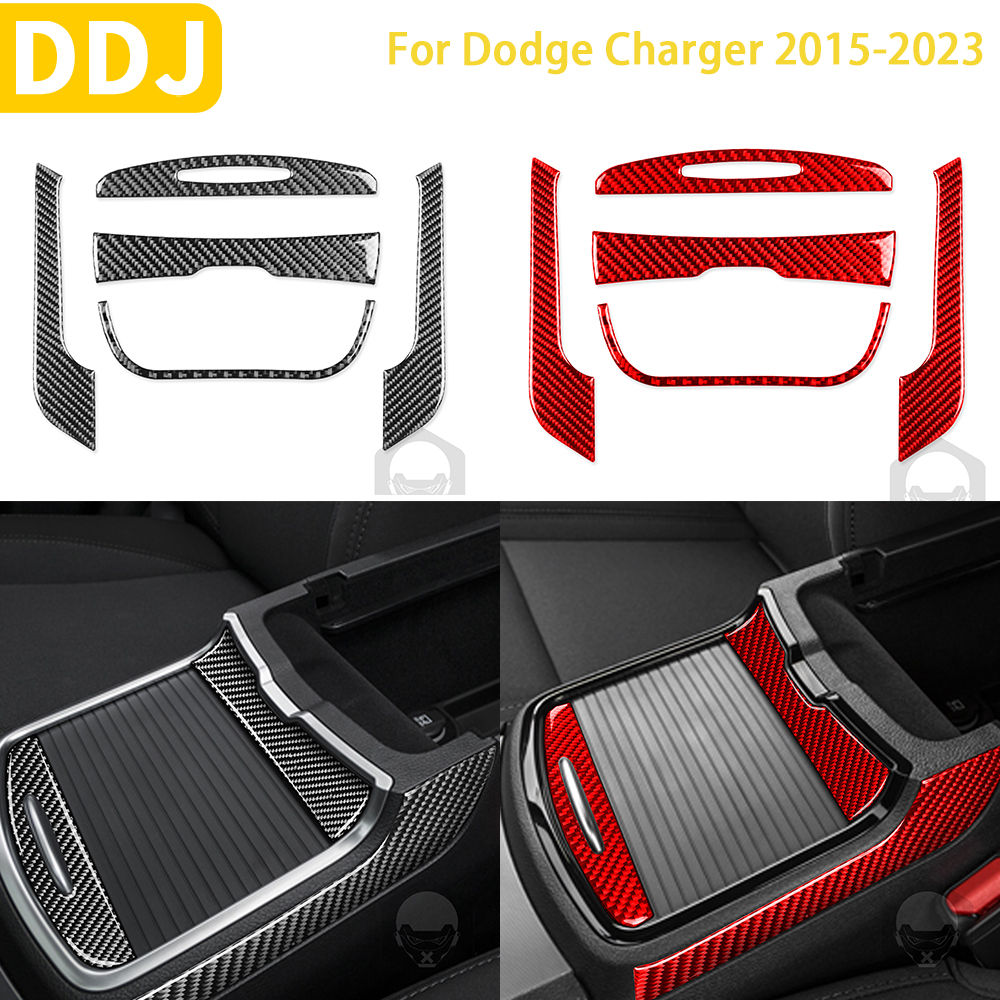 Real Carbon Fiber Interior Trim Accessories for Dodge Charger 2015-2023