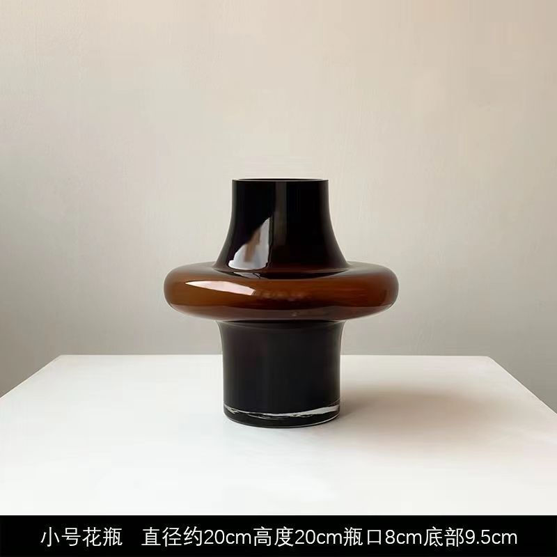 Thumbnail: Home Decor Antique Vase Living Room Decoration Glass Vase Ornaments Dried Flower