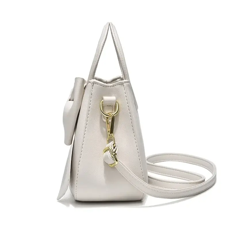 Thumbnail: Fashion Casual Handbags For Women Cute Bow Black White Blue Kahki PU Handbags Tr