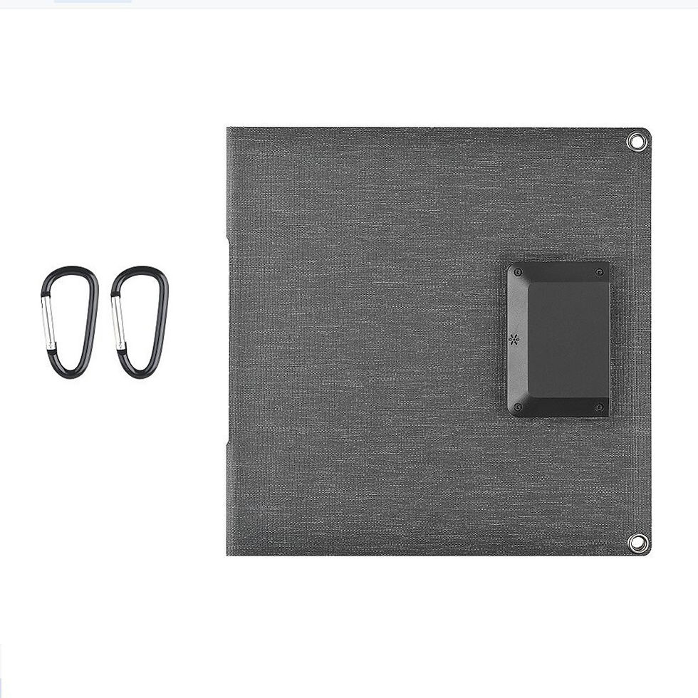 Thumbnail: 16W 5V Solar Panel Folding Waterproof Solar Plate with USB /Type-C Ports Solar C