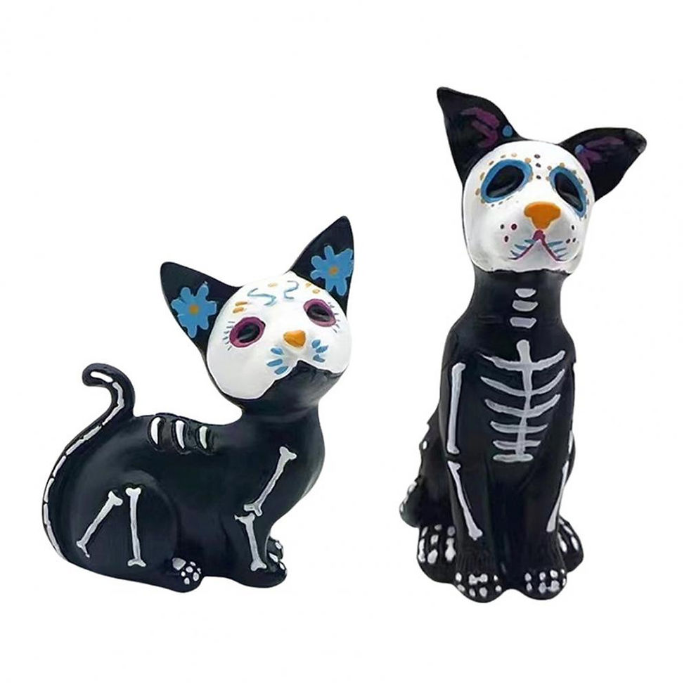 Thumbnail: Halloween Home Decorations Dog Cat Ornament Spooky Halloween Haunted House Decor