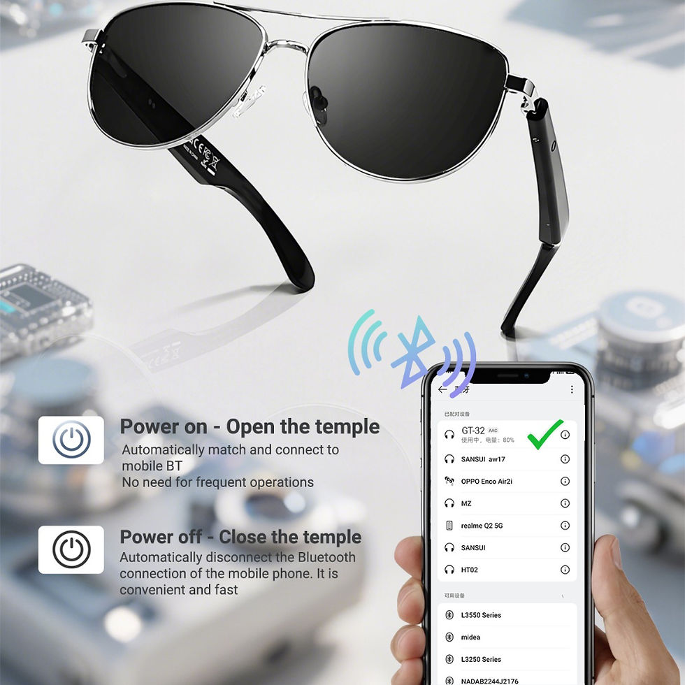 Thumbnail: GT-32 smart glasses  specificationsTranslation Sunglasses Voice Remote Control M