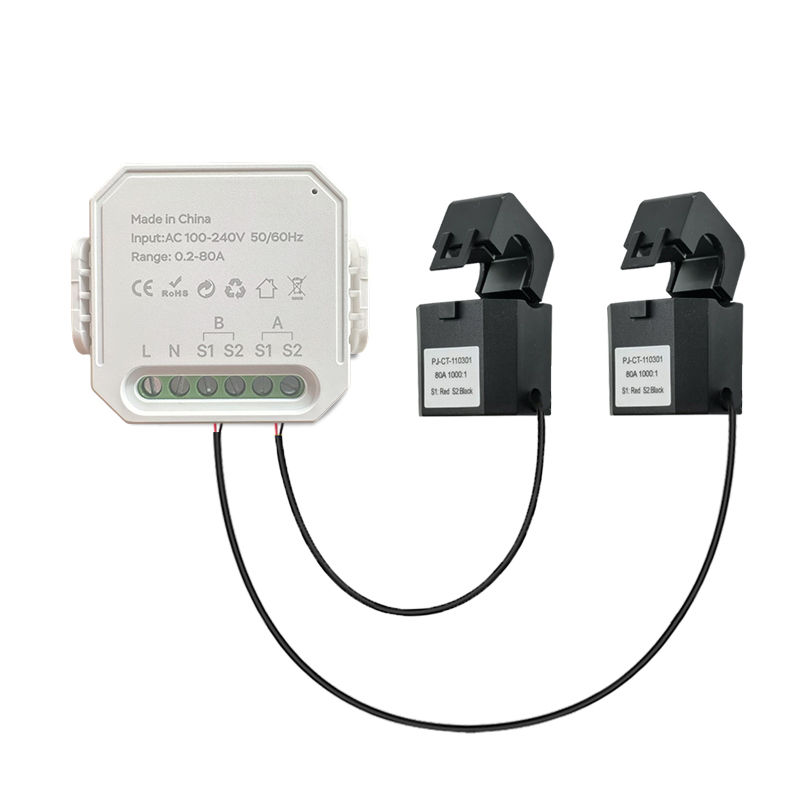 Thumbnail: Tuya Smart Life WiFi Energy Meter 80A 1/2 Channel with Clamp App Monitor Solar E