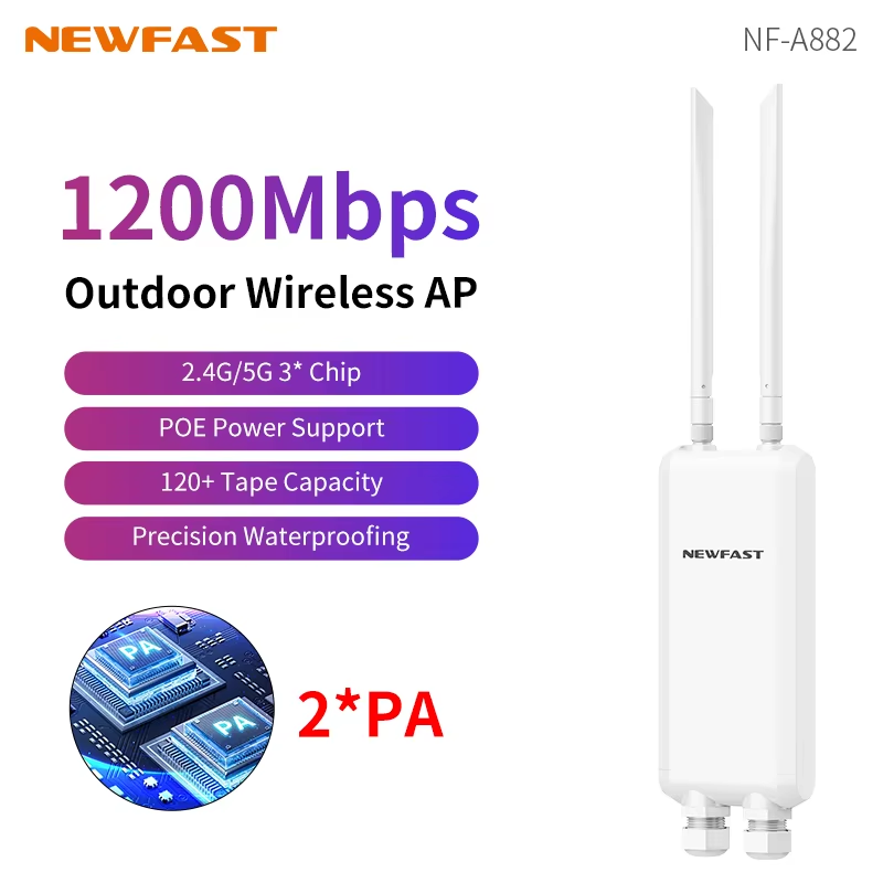 Thumbnail: Comfast Outdoor Access Point WiFi Long Range Wireless 1200Mbps High Power WiFi A