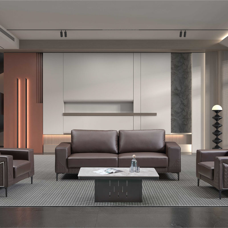Thumbnail: High Quality Modern Luxury Sofa Set Big Whole House Office Furniture  Leather Mi
