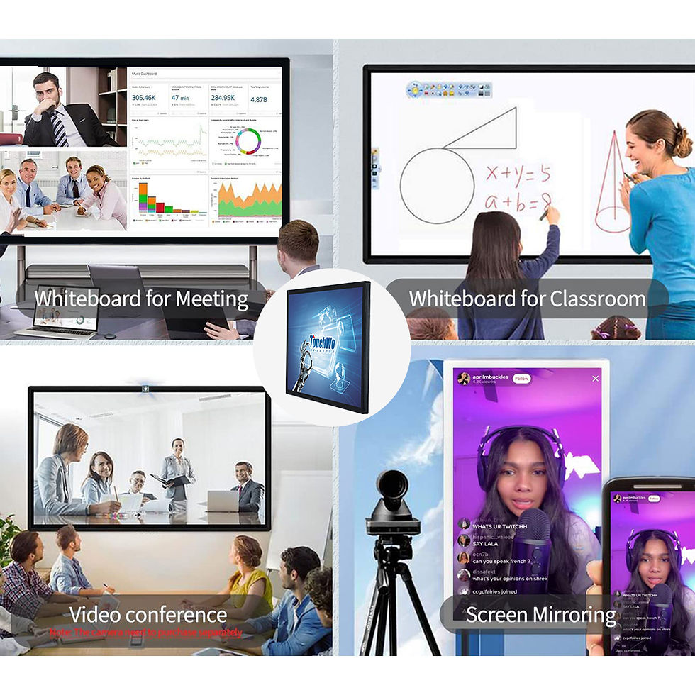 Thumbnail: TouchWo 43 55 65 Inch TouchScreen Monitor Online Teaching Smart Board All In One