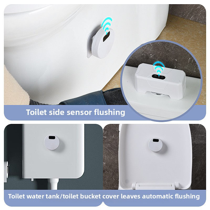 Thumbnail: Household Smart Infrared Induction Toilet Flusher Set Charging Automatic Toilet