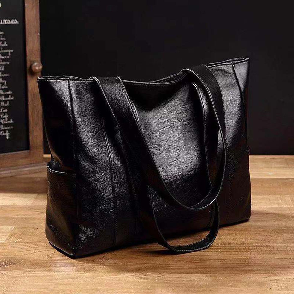 Thumbnail: Women'S Large Capacity Tote Bag Single Shoulder Handbag Soft Leather Bag Gift F