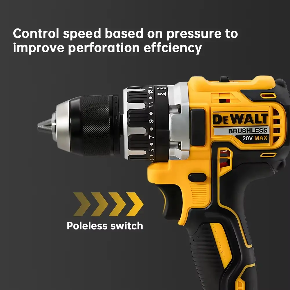 Dewalt DCD796 13mm Cordless Brushless Impact Drill Brushless Drive Compact Drill