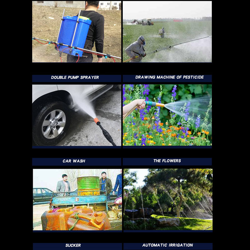 Thumbnail: Powerful dual water pump DC 12V 120W high pressure self-priming diaphragm water