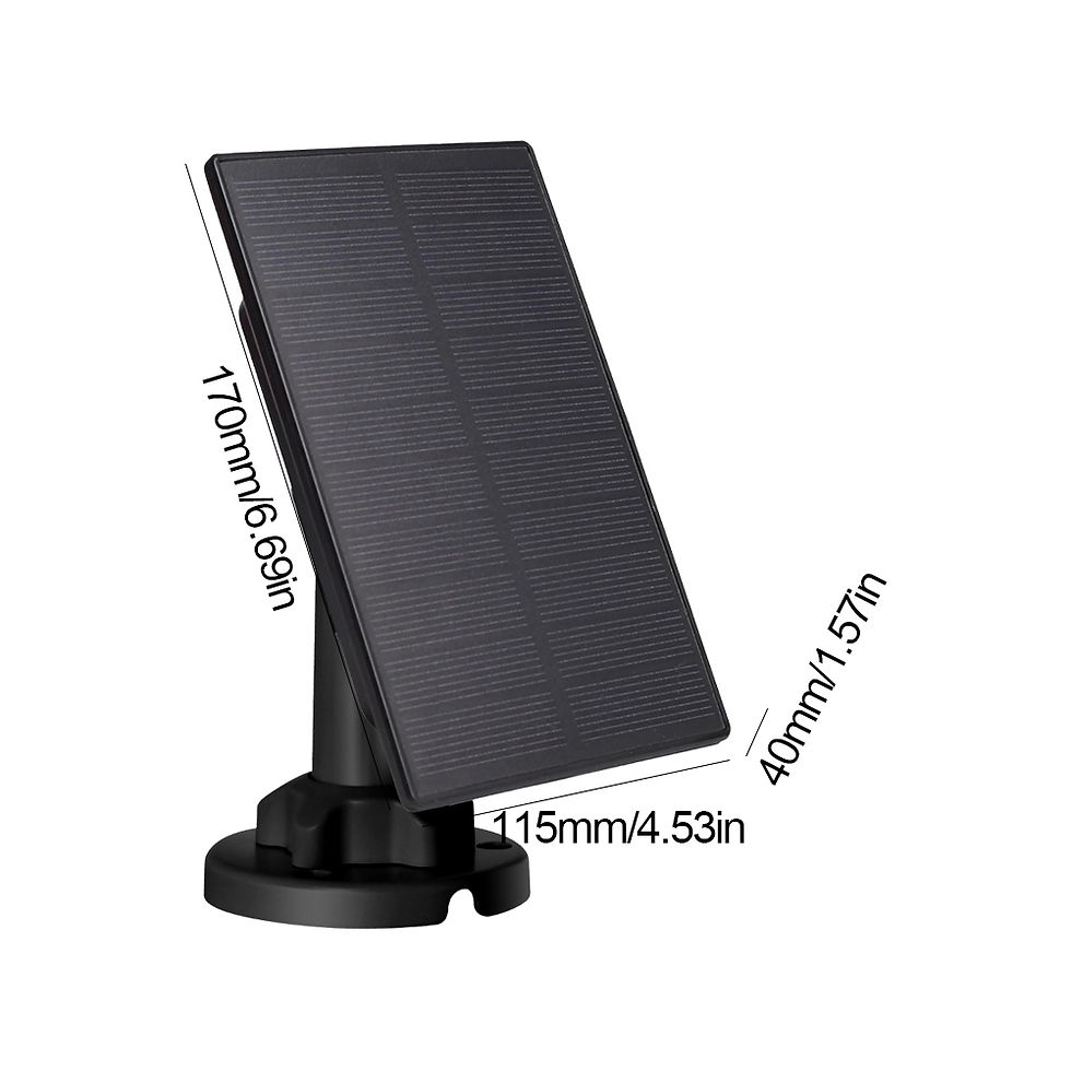 Thumbnail: 3W 12V/6V Solar Panel Charger 360° Rotation Build-in 5000mAH Battery Solar Pane