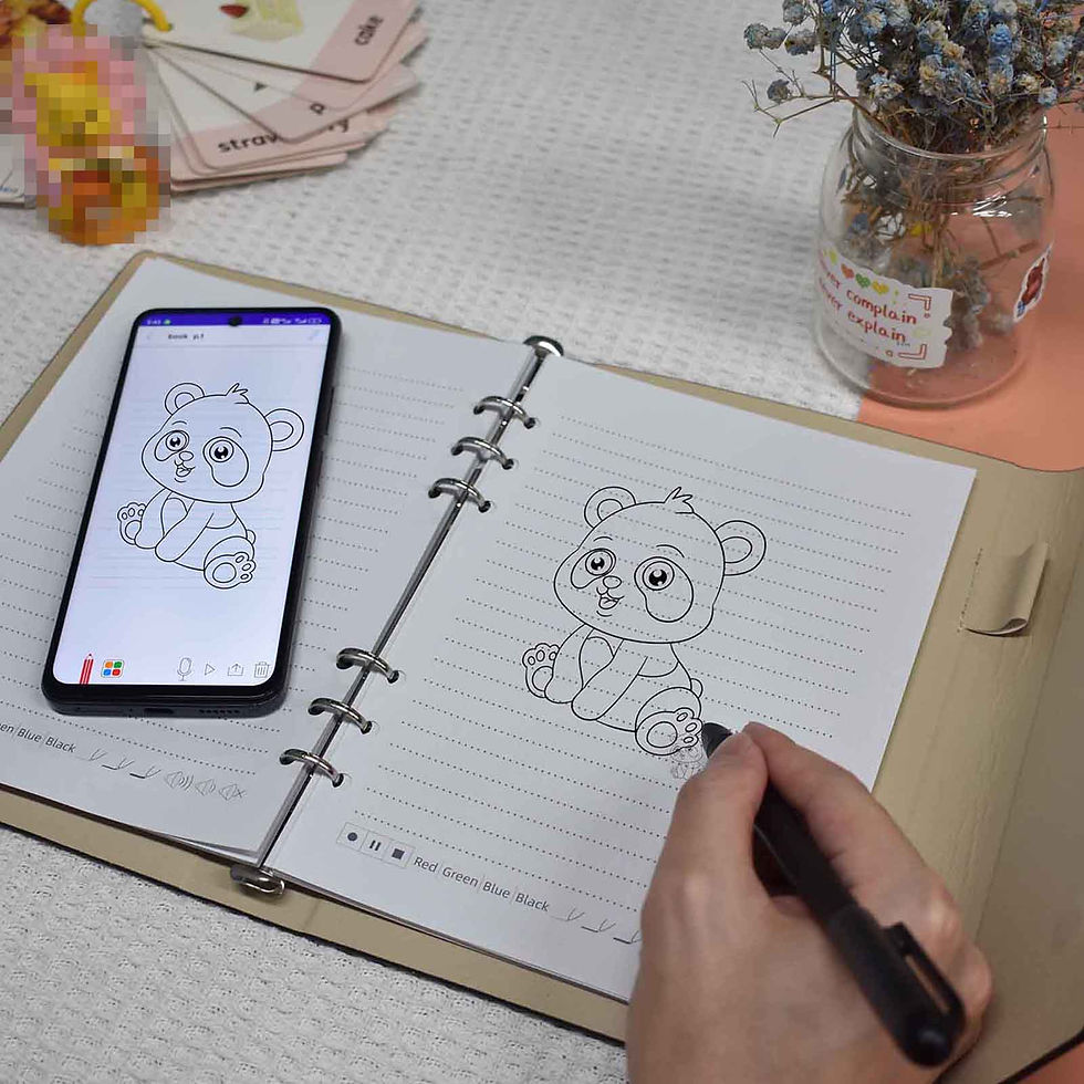 Thumbnail: Notebook Digital Pen Smart Pen Writing Set Includes Smartpen Smart A5 PU Leather