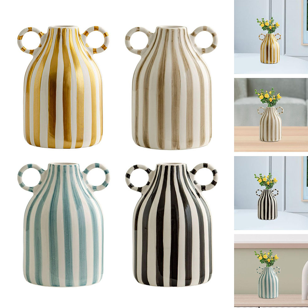 Thumbnail: Decorative Flower Vase Home Decoration with Handles Ceramic Vase with Handle for