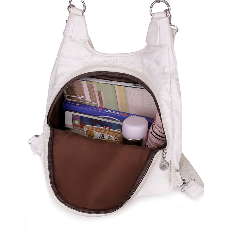 Thumbnail: Multifunction Bags Purses High Quality Bookbag Soft Leather School Bags For Teen
