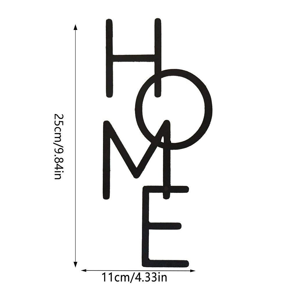 Thumbnail: Wooden HOME Wall Art Sign, Rustic Handcrafted Letter Decor, Farmhouse Living Roo
