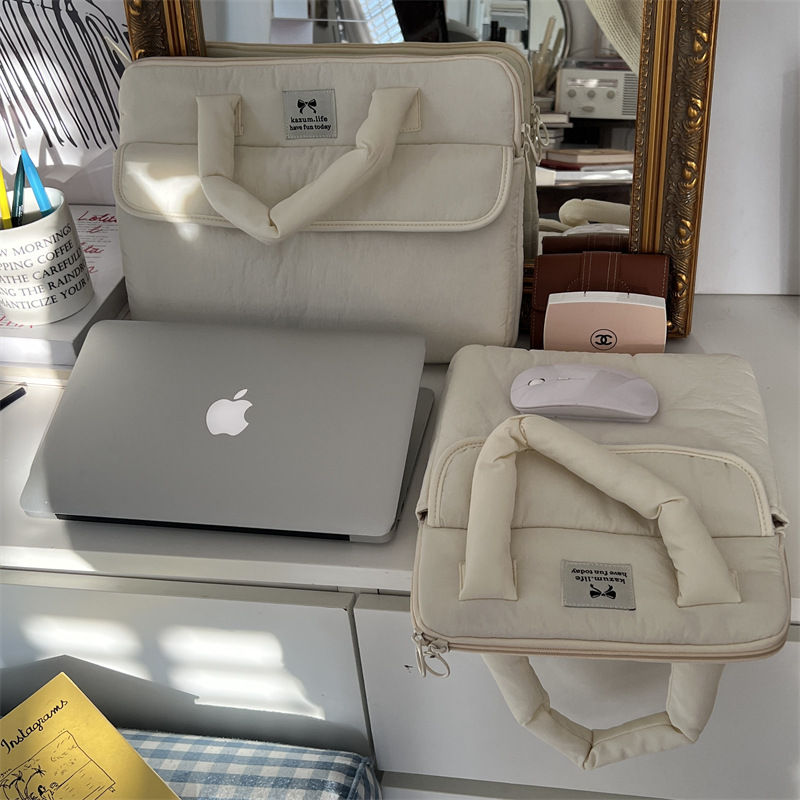 Thumbnail: Laptop Handbag Bow Knot Label Laptop Computer Storage Pouch Tablet Sleeve Bag fo