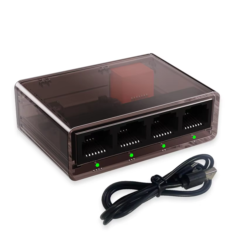 Thumbnail: Gigabit Switch 5 Ports 100/1000Mbps Network Switcher RJ45 LAN Hub Ethernet 1000M