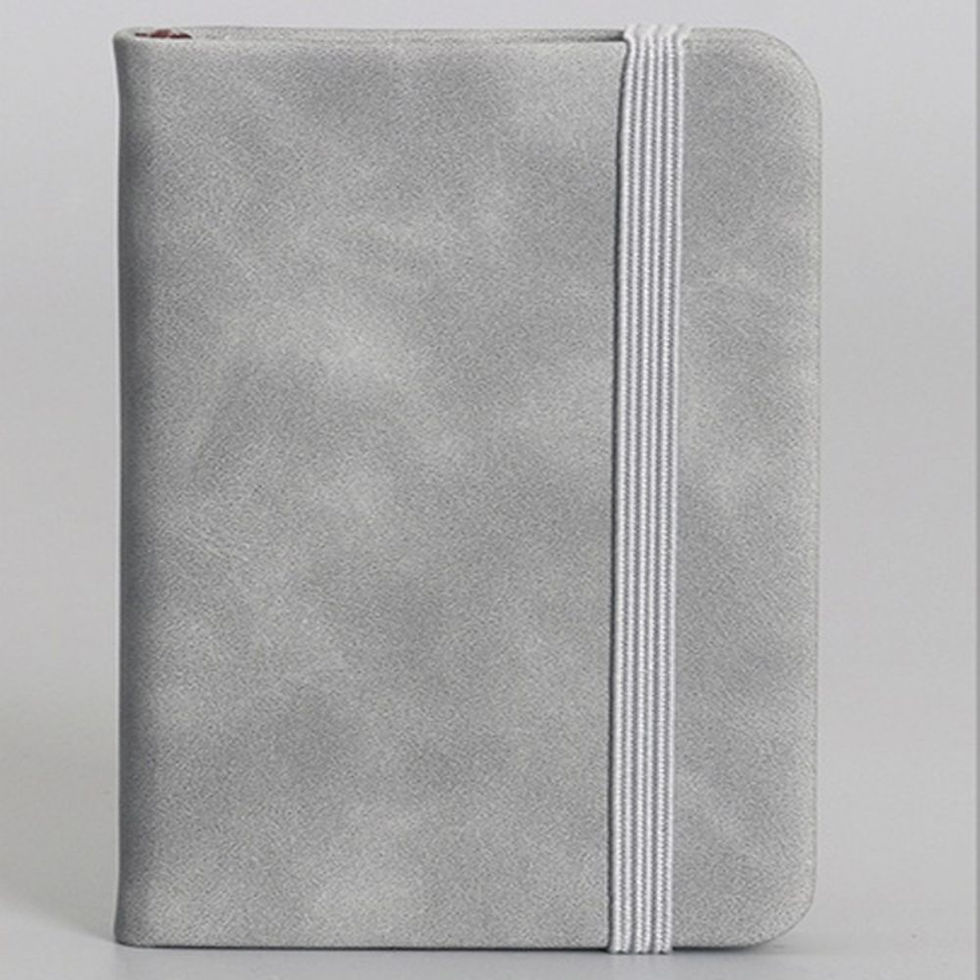 Thumbnail: Retro Leather Business Notebook College Student Stationery Mini Word Book Handwr