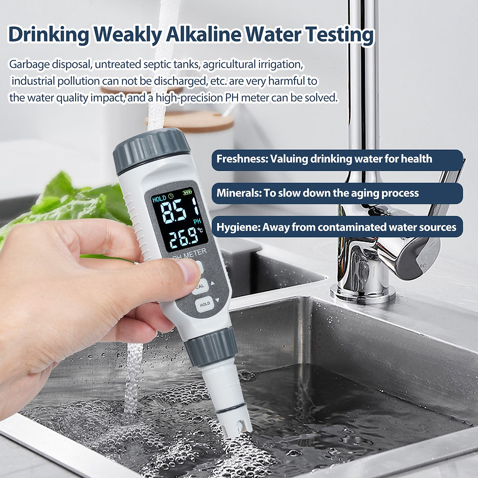 Thumbnail: SMART SENSOR PH828+ Digital pH Meter Waterproof Water Quality Tester Water Test