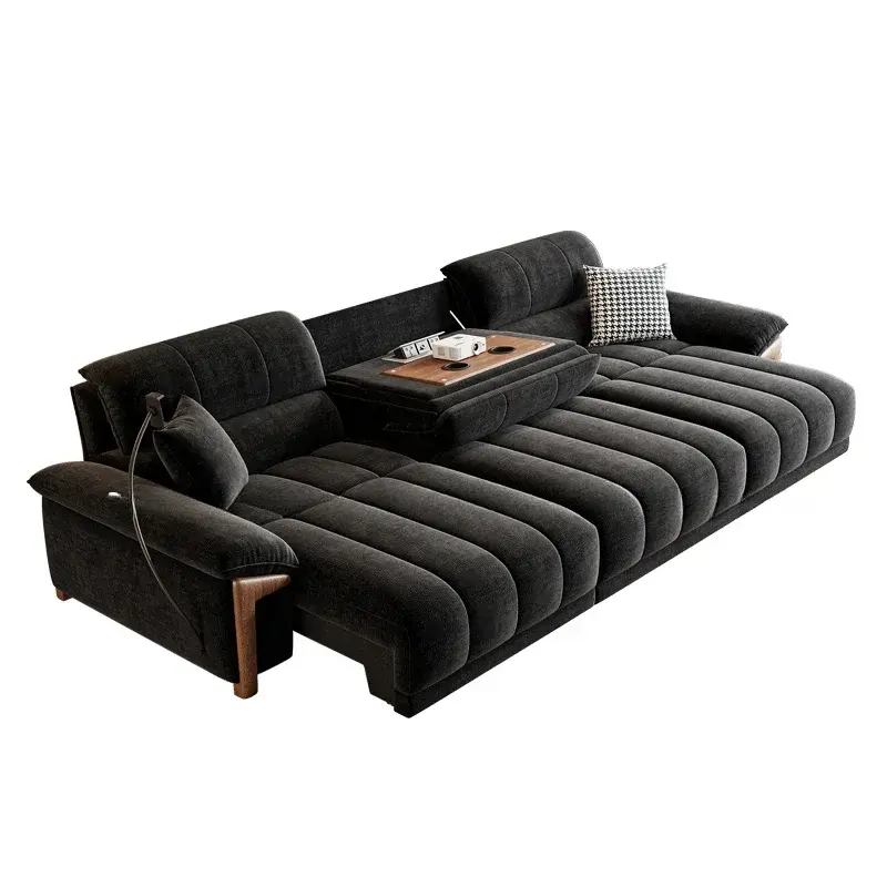 Thumbnail: Electric Dual Use Sofa Bed Double Foldable Usb Double Sleeper Living Room Sofa B