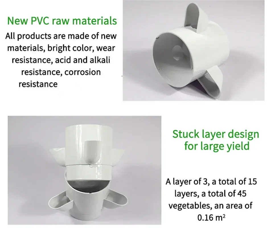Thumbnail: Hydroponic Growing System 6 Layers 3 Plant Sites 18 Holes , Home Gardening Syste