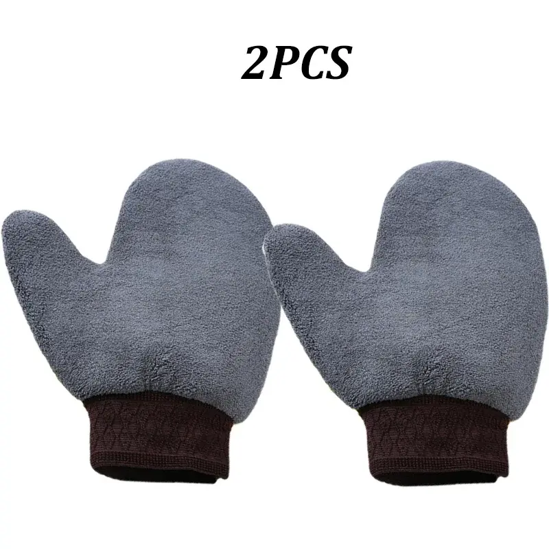 Thumbnail: Car Cleaning Gloves Towel Soft Microfiber Chenille Water Absorption Car Body Was