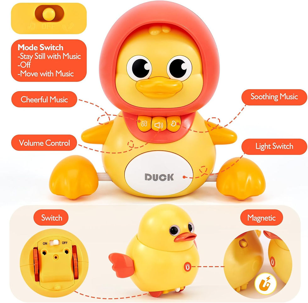 Thumbnail: Baby Crawling Toys Infant Moving Walking Dancing Toys with Light Toddler Interac