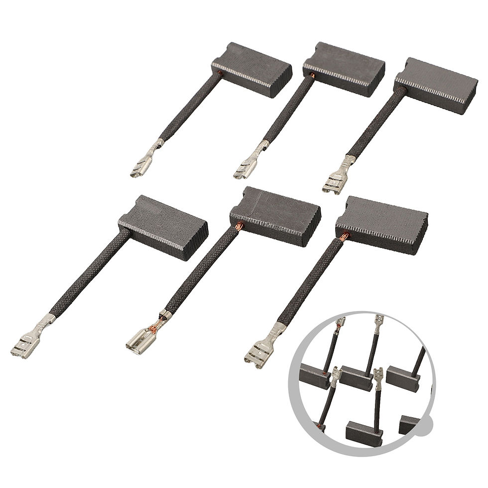 Thumbnail: Power Tools Carbon Brushes 6pcs 0.85\" X 0.48\" X 0.25\" 381028-02 381028-08 CB3