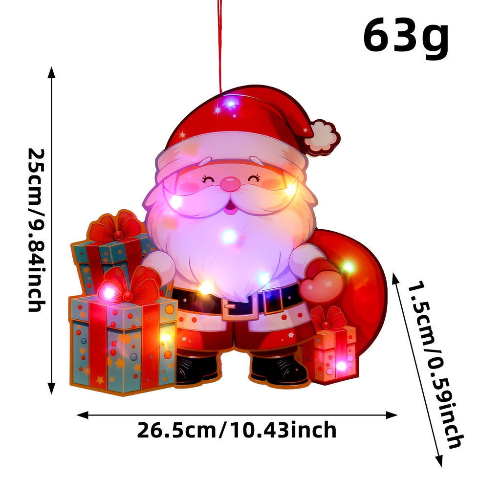 Thumbnail: Luminous Door Hanging Decorations Christmas Home Diy Colorful Lights Snowman Sce