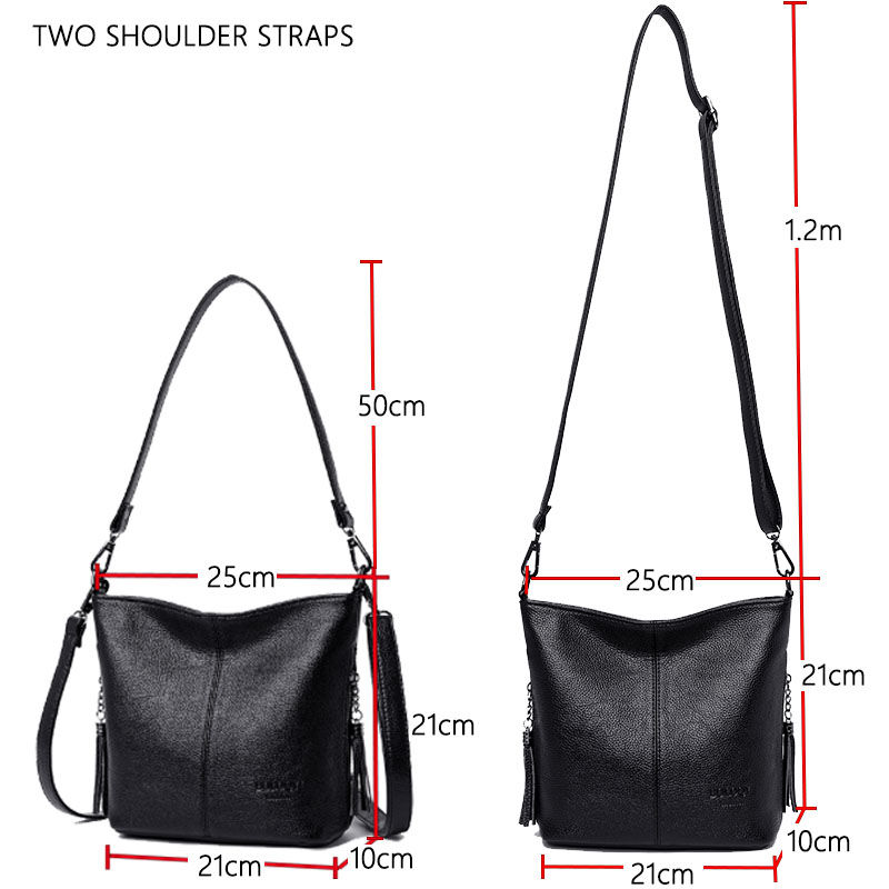 Thumbnail: Hand Crossbody Bags For Women 2026 New Luxury Designer Handbag Leather Tassel Sh