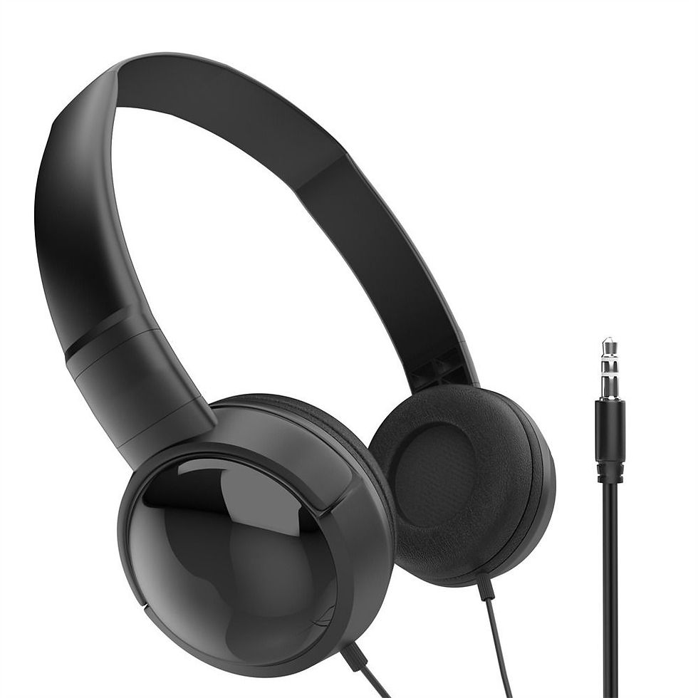 Thumbnail: Music Earbuds Over Ear Wierd Headphones Adjustable Music Stereo 3.5mm Headset Hi