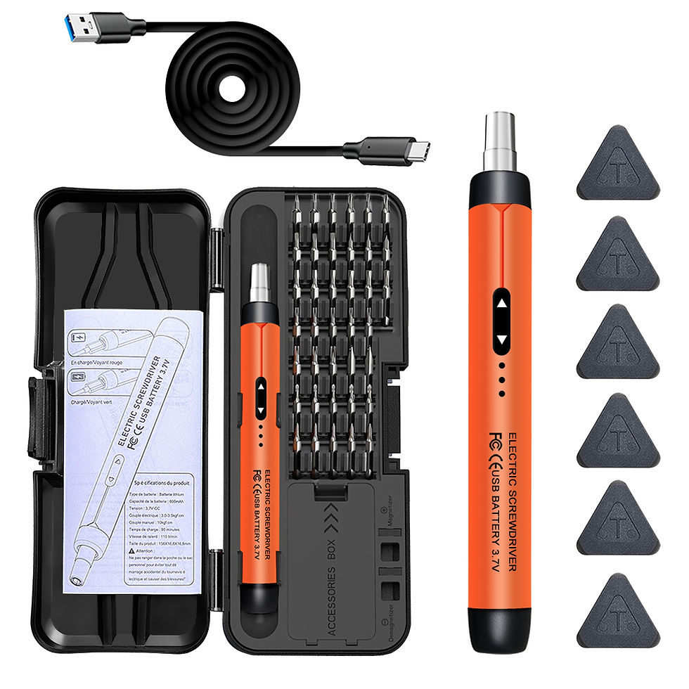 Thumbnail: Electric Screwdriver Set Precision Power Tool Kit Rechargeable Wireless Mini Sma