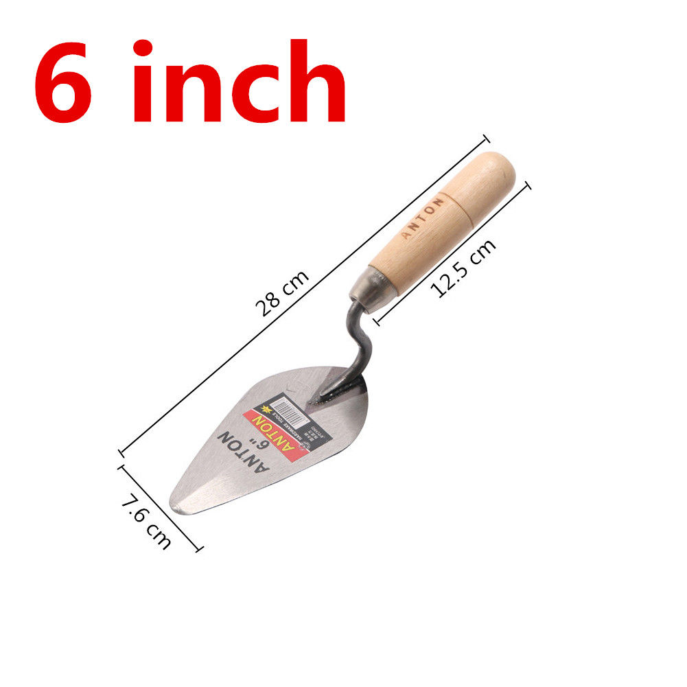 6/7 Inch Construction Tools Putty Knife Brick Trowel Laying Carbon Steel Blade P