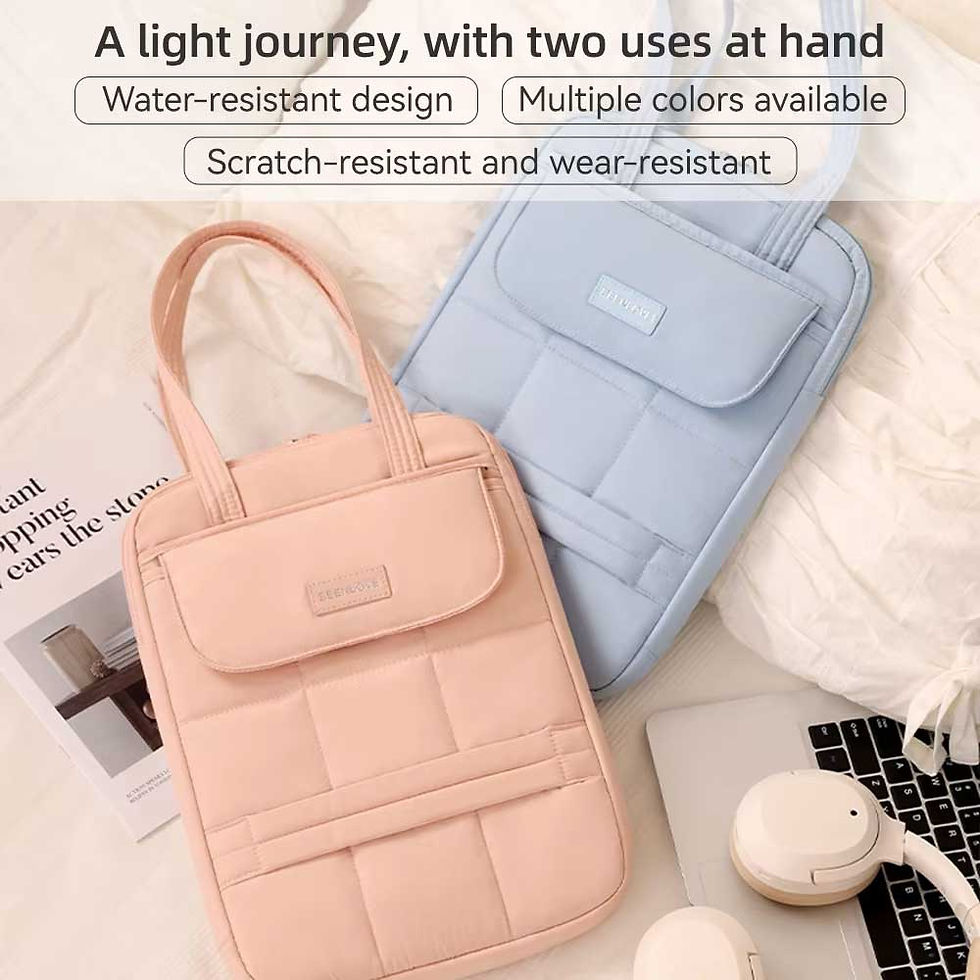 Thumbnail: Large Capacity Multi-Purpose Laptop Bag 15 Inch Shoulder Tote Bag Protective Com