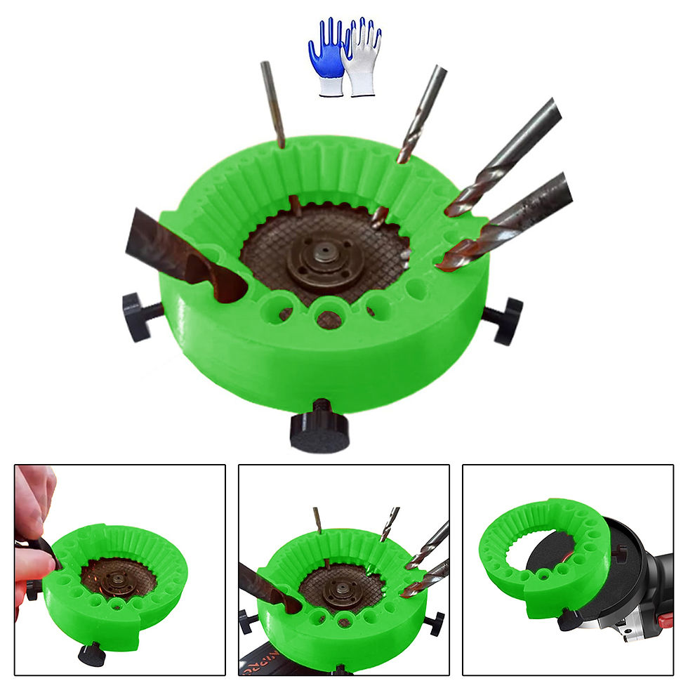 Thumbnail: Drill Bit Sharpener Power Drill Bit Grinding Attachment,Multipurpose Drill Polis
